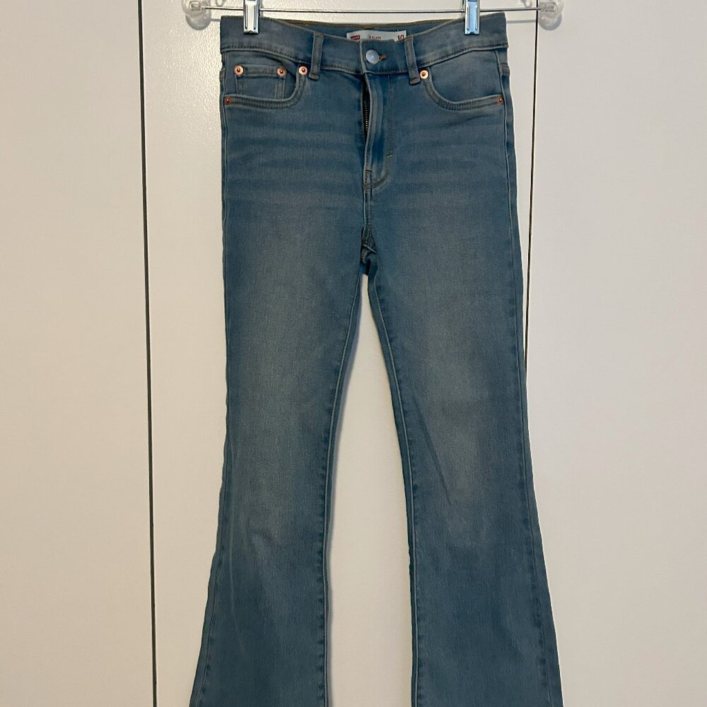 726™ High Rise Flare Jeans Big Girls Size 10. Super soft!